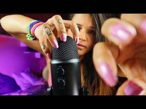 ASMR ARRANHANDO MICROFONE I Arrepios intensos 😲🧠