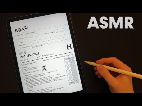 [ASMR] I Sat a GCSE High School Math Exam