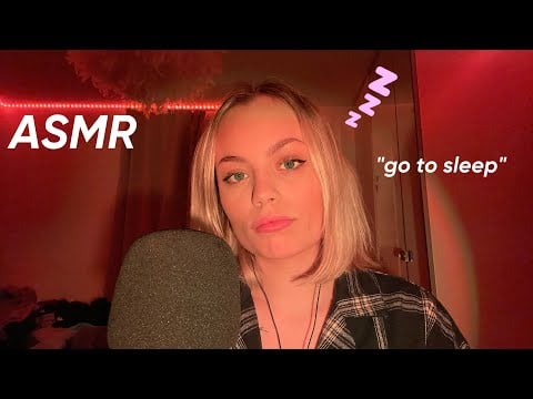 ASMR Repeating “go to sleep” for 10 minutes 😴💤