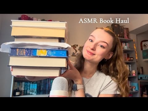 ASMR January Book Haul (whispers, soft talking, book tapping and scratching)