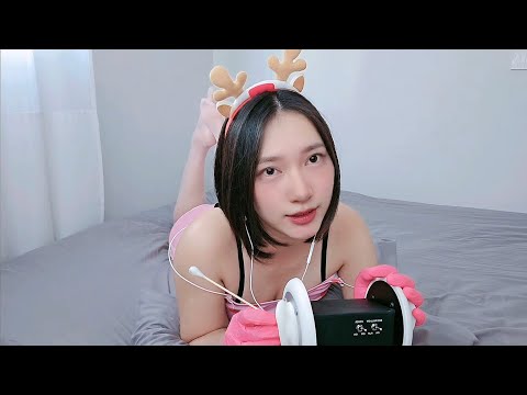 ASMR Cotton Bud Ear Cleaning From Ear To Ear 🦻🍓