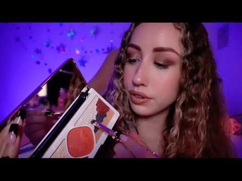 asmr | doing your makeup at 1am just because 🌙 cozy personal attention roleplay