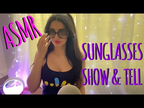 🕶🌊🏝👙☀️⛱🐚ASMR Sunglasses Collection Show & Tell | Try On 🕶🌊🏝👙☀️⛱🐚