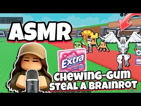 ASMR Français • CHEWING GUM RELAXANT SUR STEAL A BRAINROT 😴✨️(admin abuse)