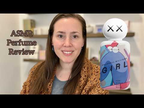 (ASMR) Perfume Review - Pharrel Williams GIRL - Glass Tapping & Whispering