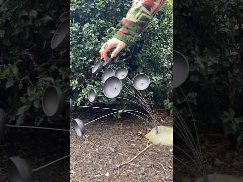 Outside with the wind chimes asmr #asmr #satisfying #shortvideo
