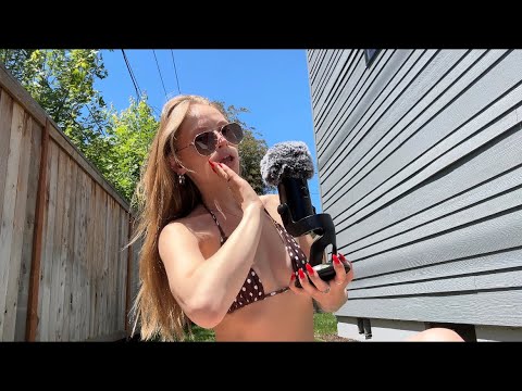 ASMR While I Tan Outside