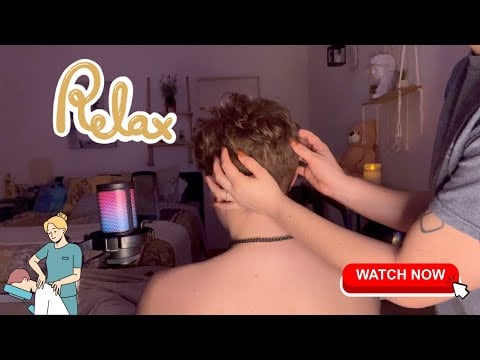 Lo Fi ASMR Experience  No Talking, Real Person Scalp & Back Scratching for Pure Relaxation!
