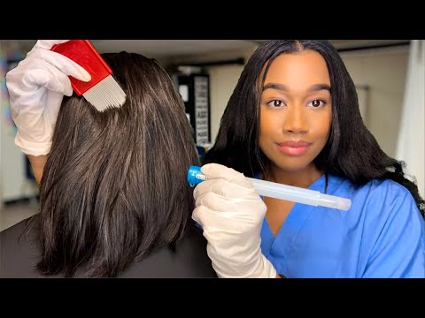 ASMR School Nurse Lice Check Role-play 🪲💆 Real Person Scalp Inspection | Lice Check Removal ASMR