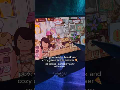 pov asmr : you need a break so you playing cozy pizza games 🍕 #asmr #gameplay #asmrnotalking