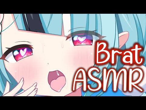 【3DIO ASMR】Brat Teases You with Her Tongue ❤ Comfy Earlicking and Kisses