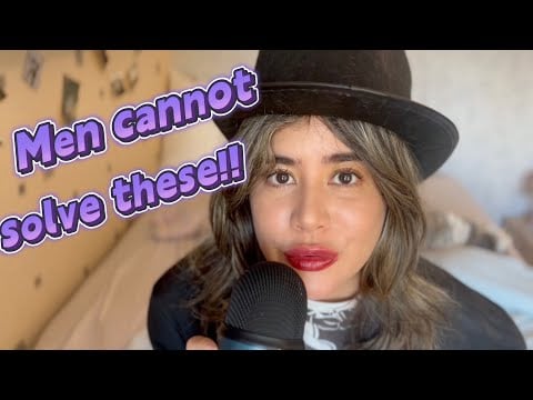 ASMR Solve math puzzles with Professor Layton