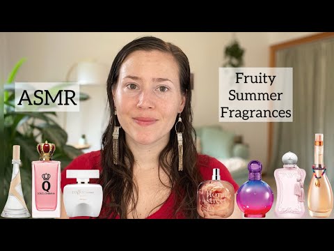 ASMR - Fruity Summer Perfume Collection  - Glass Tapping & Whispering