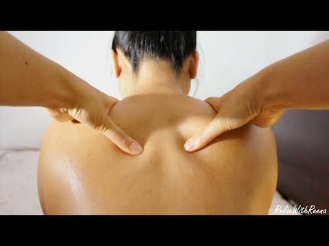 ASMR YOUR STRESS WILL MELT AWAY! ALLEVIATING TENSE TRAPS, NECK & BACK MASSAGE!