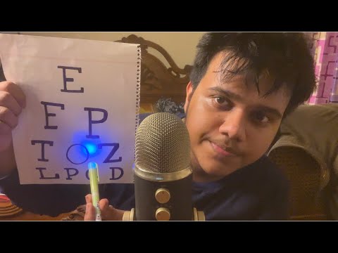 9 Minutes ASMR Detailed Eye Exam [Fast Paced]