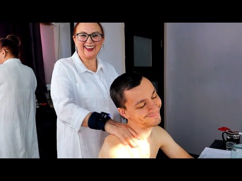 ASMR Strong head and back massage, Gua Sha and cupping | Super experienced masseuse