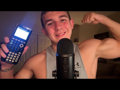 Asmr gym bro helps you study for your test