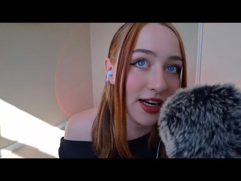 ASMR up close whisper ramble + random triggers for sleep