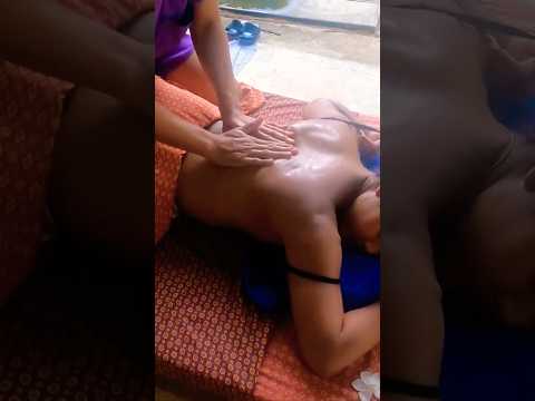 A steady and Firm Backmassage #asmrshorts #outdoor #nature