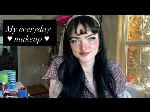ASMR | My everyday makeup + how I do my signature fake freckles (oversharing abt my dating life…) 