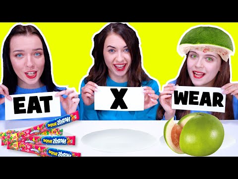 ASMR Food Challenge Eat It, Wear It or Nothing By LiLiBu