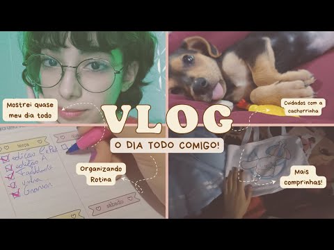 ASMR VLOG #4 | O DIA TODO COMIGO! MOSTREI QUASE TODA MINHA ROTINA 😌✨️