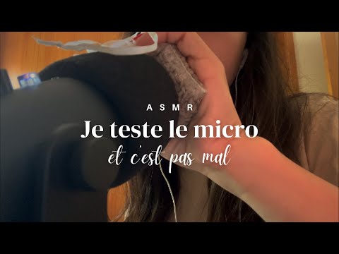 ASMR | Je teste le micro et franchement c'est pas mal - Chuchotement, mousse à raser, scratching ...