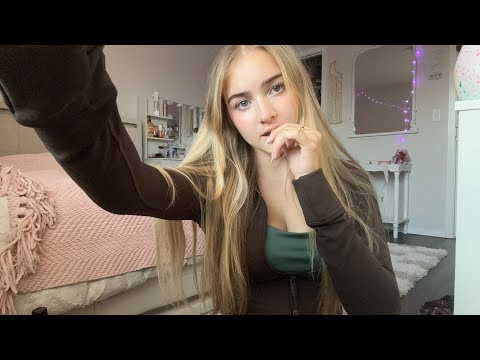 ASMR hair clipping, curling, and makeup💄 fast and aggressive (invisible clips)