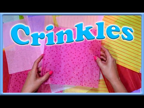 ASMR | Sorting/ Organizing Crinkly Tissue Paper | No Talking