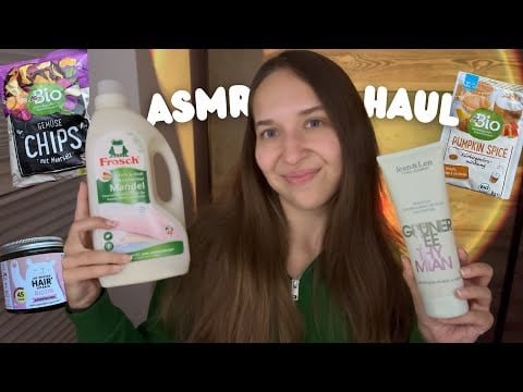 ASMR Drug Store Haul 🐛 | Organic Items, Healthy Snacks, Body Care (Crinkles, Tapping, Whispers)