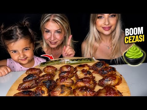 Kayınvalidemle Soğan Dolması Yerken Ortalık Karıştı! (BOOM Challenge) 💣 TÜRKÇE ASMR MUKBANG 