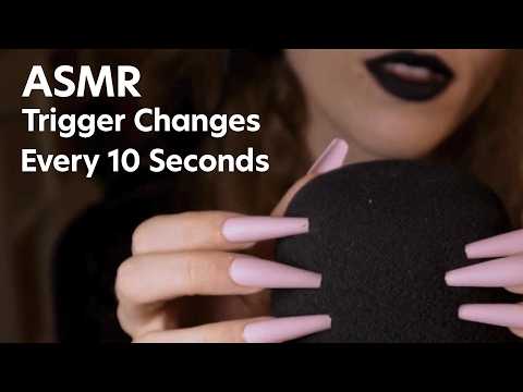 ASMR For Short Attention Spans - Changing Trigger Every 10 Seconds (NO TALKING)