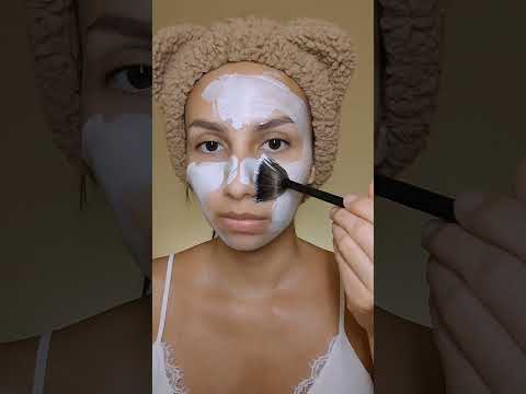 Probando mascarilla de arcilla blanca | Spa en casa | #relax #asmr #skincare #spa