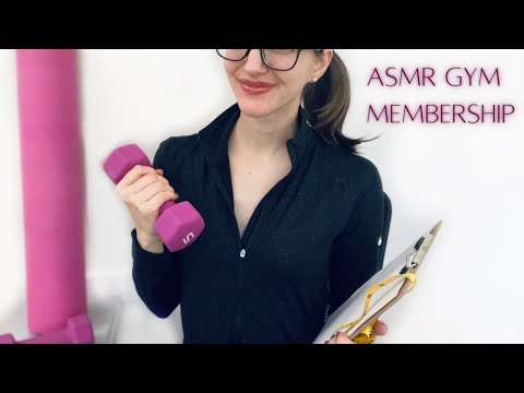 ASMR Gym Membership Roleplay l Soft Spoken, Writing, Typing