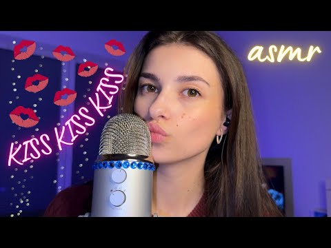 Asmr🎙️ Slow soft kisses and mouth sounds👄💤