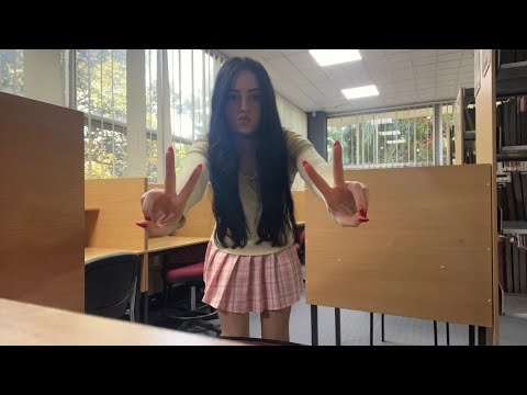 ASMR in my college library 📚📝