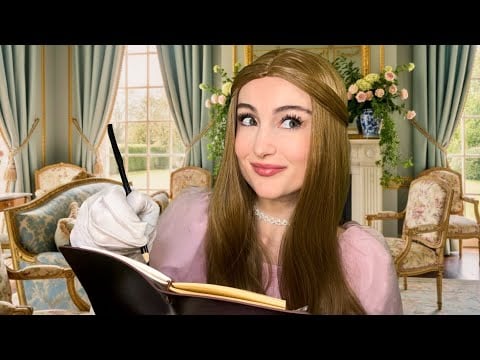 ASMR Bridgerton WLW Roleplay ✍️ Sketching for Miss Caroline