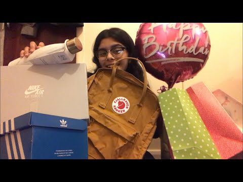 ASMR - birthday gifts show & tell