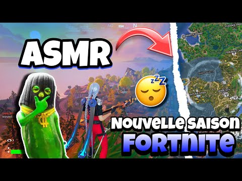 ASMR Français • JE DÉCOUVRE LA NOUVELLE SAISON 2 SUR FORTNITE CHAPITRE 6 ! 😴💤 (wtf un cornichon?😭)