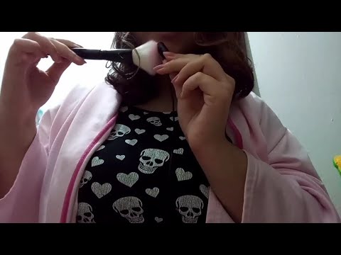 ASMR PASSANDO O PINCEL NO MIC 🖌️