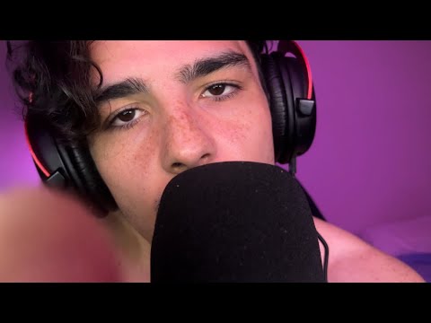 Close Up Mouth Sounds and Mic Triggers ASMR :) (mic pumping,gripping, swirling, and scratching)
