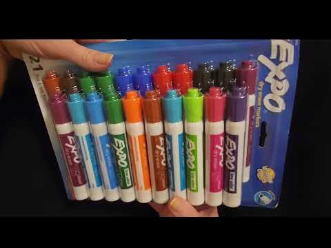 ASMR | Up-Close School Supplies Show & Tell 2024 (Whisper)