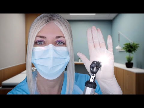 ASMR Ear Exam & Deep Ear Cleaning - Fizzy Drops, Otoscope, Picking, Brushing, Latex Gloves, Typing