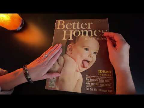 Vintage Magazine Flip Through: A Relaxing ASMR Experience
