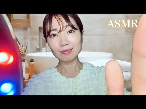 【ASMR】新感覚の心地良さ。電気バリブラシによる、癒しのスキンケア【睡眠導入】（クレンジング・スキンケア・電気バリブラシ・イオン導入・クリーム塗布・地声・囁き・ロールプレイ）