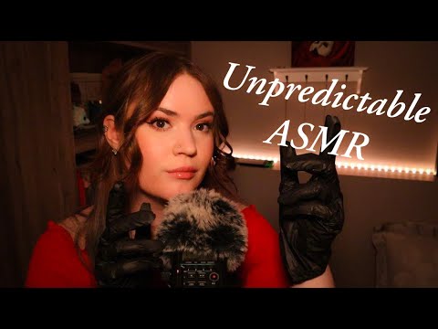 [ASMR] Glove Sounds, Fluffy Mic Brushing & Whispered Nonsense