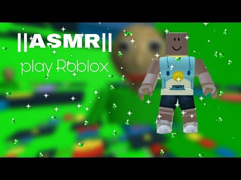 ASMR play Roblox Baldis basics parkour (Mic nibbling,wet mouth sounds,tongue clicking)
