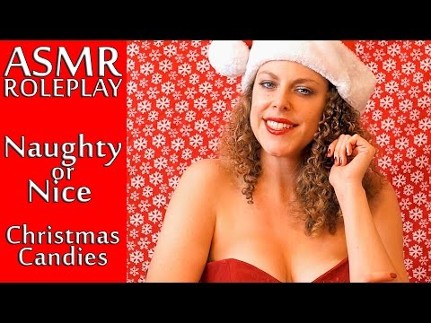 ❄ ASMR Role Play Santa's Girlfriend Christmas Candy Haul & Eating ❄