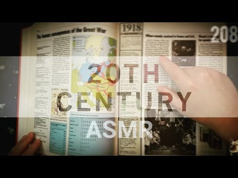 ASMR | World News in 1918 (20th Century History Book)