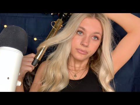 ASMR| Very Close Whisper/ Curling My Hair